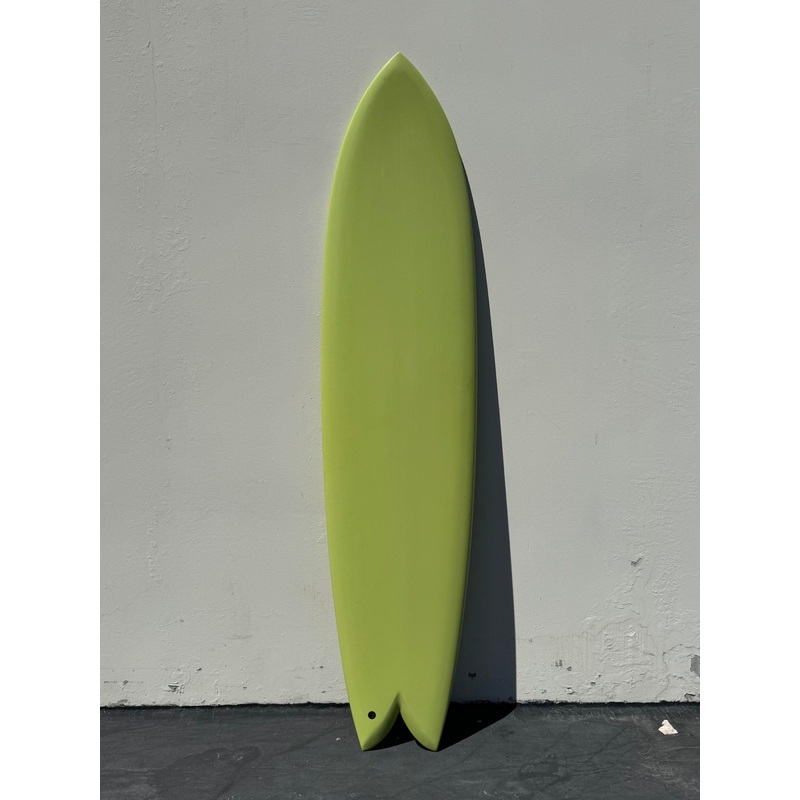Deepest Reaches | 80" Mega Fish Lime Green Surfboard