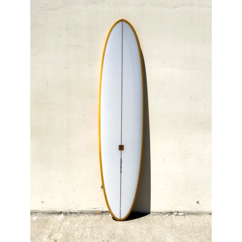 Tyler Warren | Function Hull 77" Functional Hull Cream Clear Surfboard
