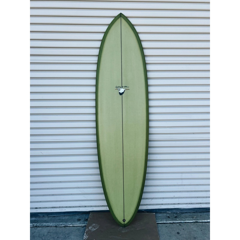 WESTON Surfboards // 7'0" Single - Twin Pin //  Green Olive Surfboard