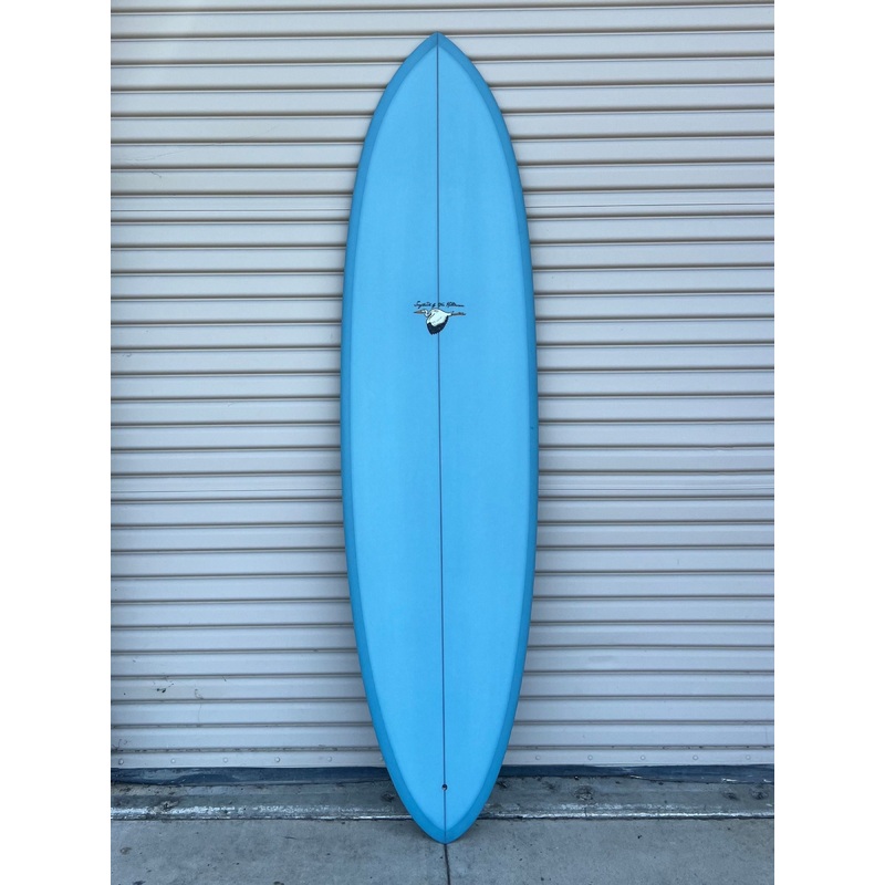 WESTON Surfboards //  7'2'' Twin Pin //  Blue Surfboard