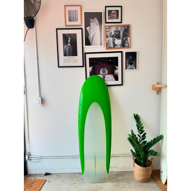 Woodin Surfboards | 50" GG Spoon Lemon Lime Kneeboard