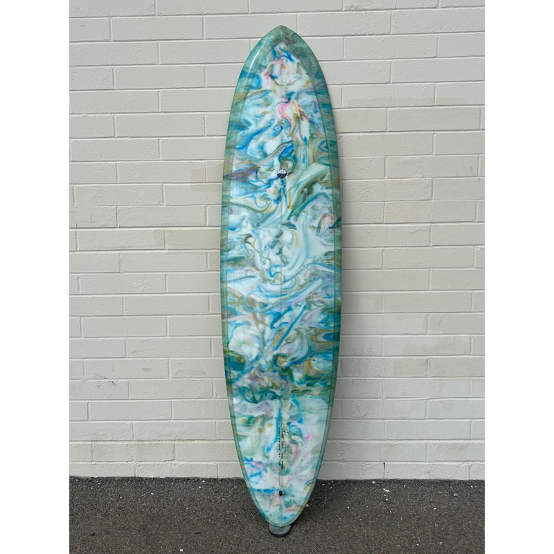 Woodin Surfboards | 70"  Gypsy Eye Cotton Candy Acid Surfboard