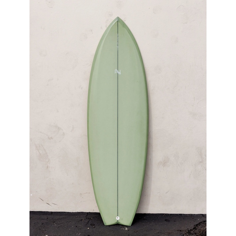 A&H Vessels | 5'4" Gaffer Symmetrical Green Surfboard