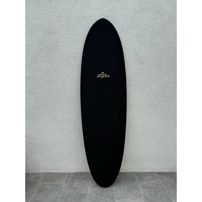 CRIME Surfboards | 6'6" Gothic Dolphins Black Surfboard (USED)