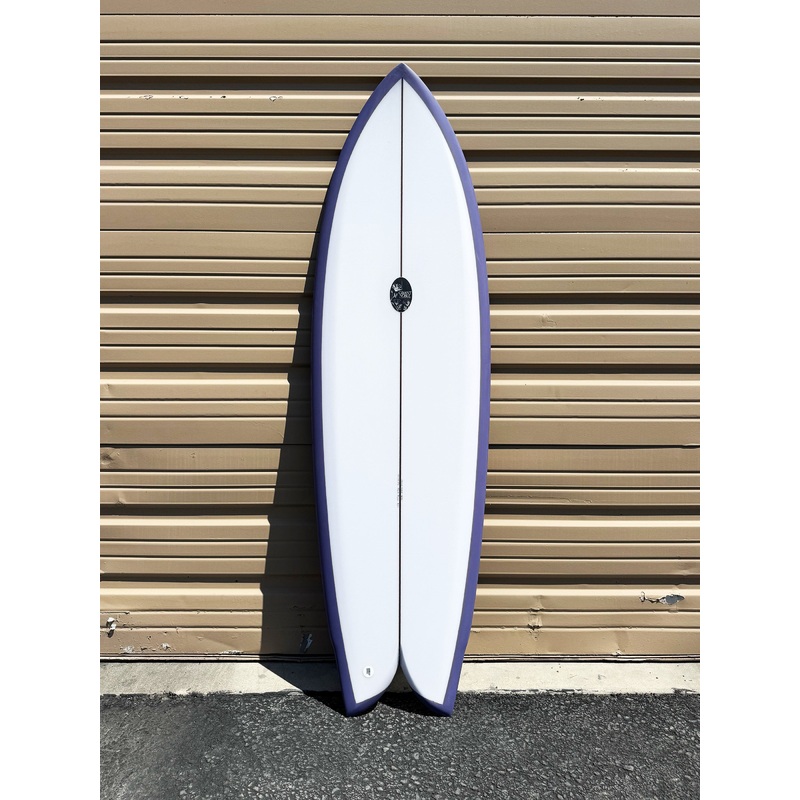 Grant Noble | 58" Betta Fish Clear Purple Surfboard