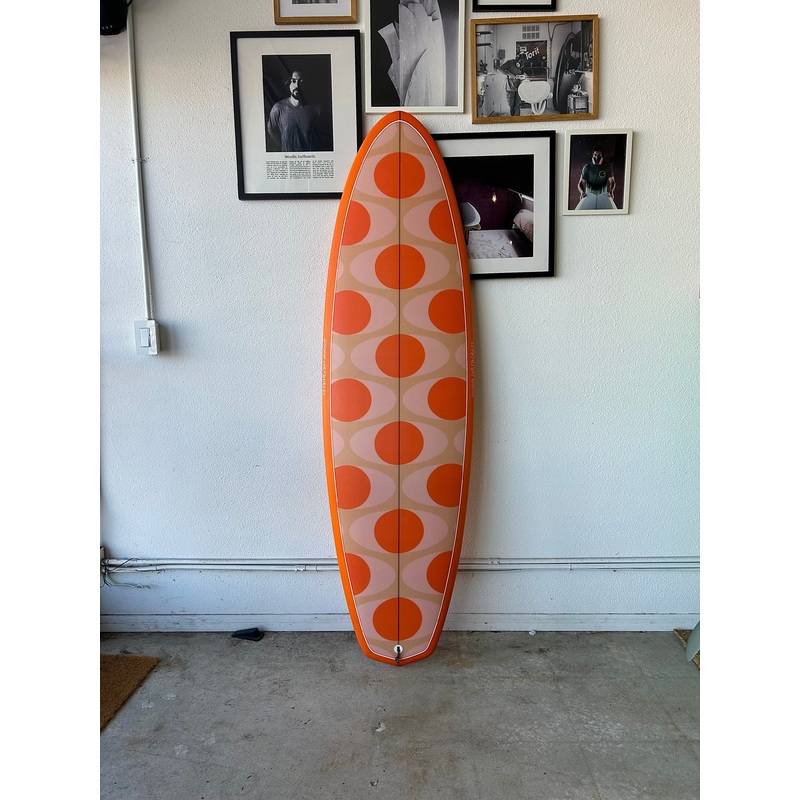 Woodin Surfboards | 66 Californication in Orange Surfboard