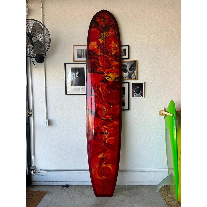 Woodin Surfboards | 910 Cheap Trick in Acid Swirl Longboard