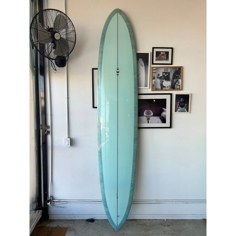 Woodin Surfboards | 96 Katana in Blue Heather Acid Longboard