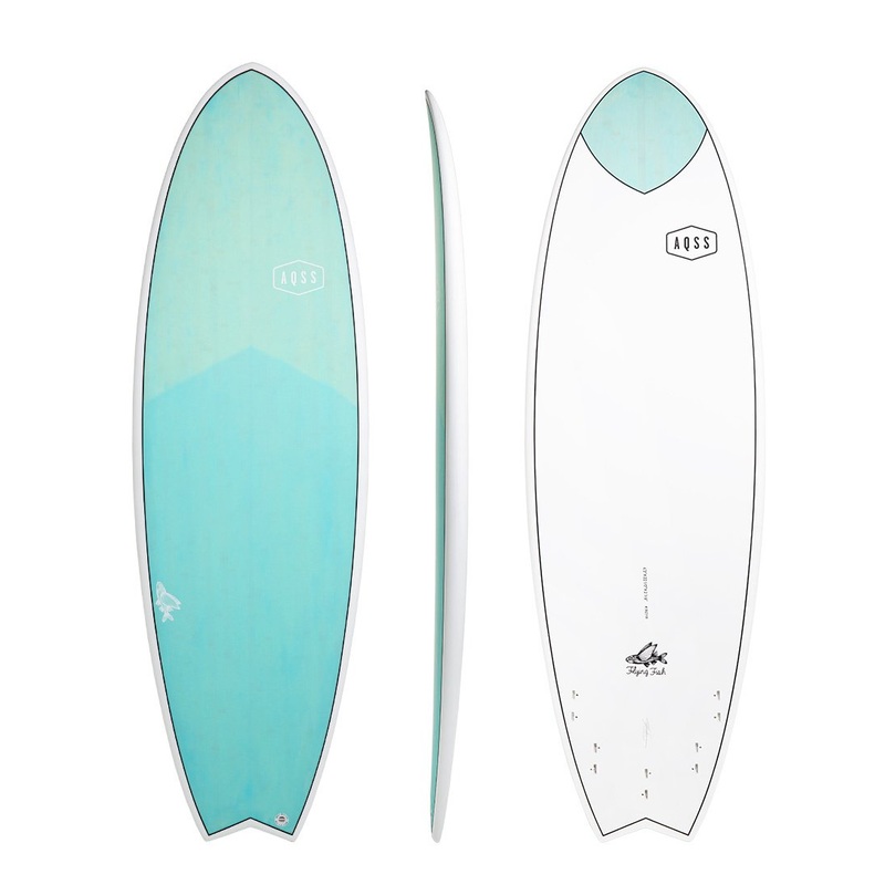 Flying Fish Funboard - Blue Bamboo