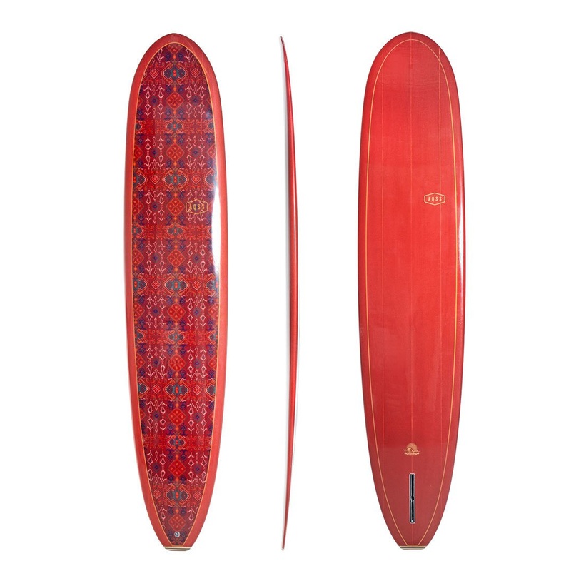 Vintage Log Longboard 9'6 Maroon