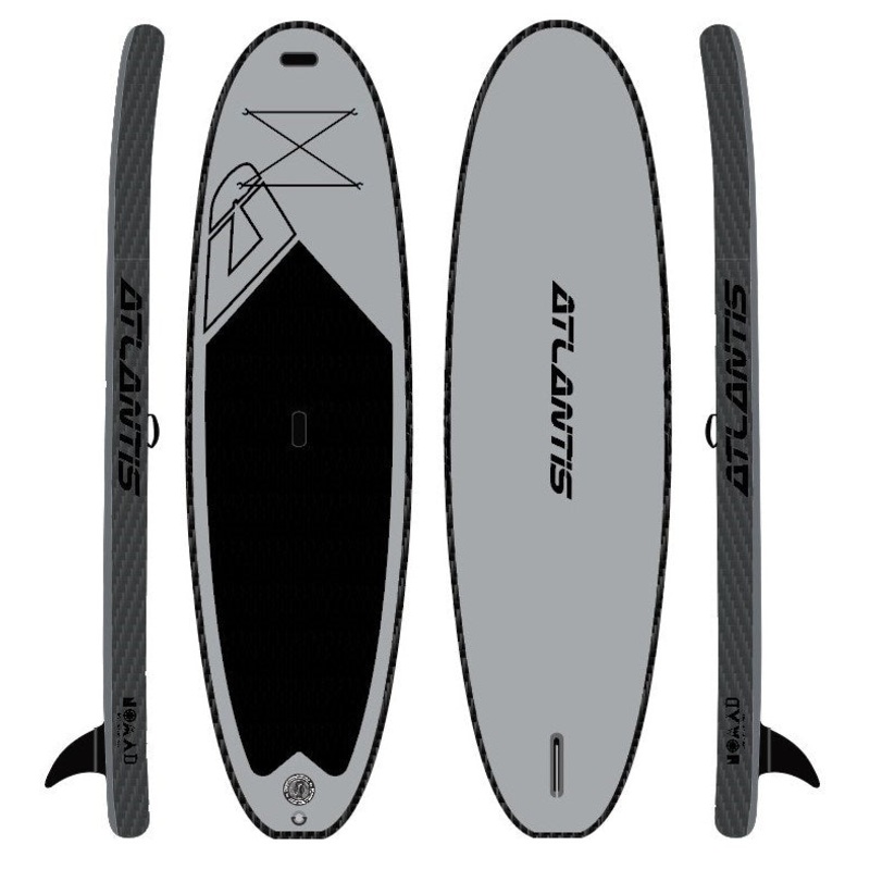 ATLANTIS Nomad Inflatable SUP - Grey Black 10'0
