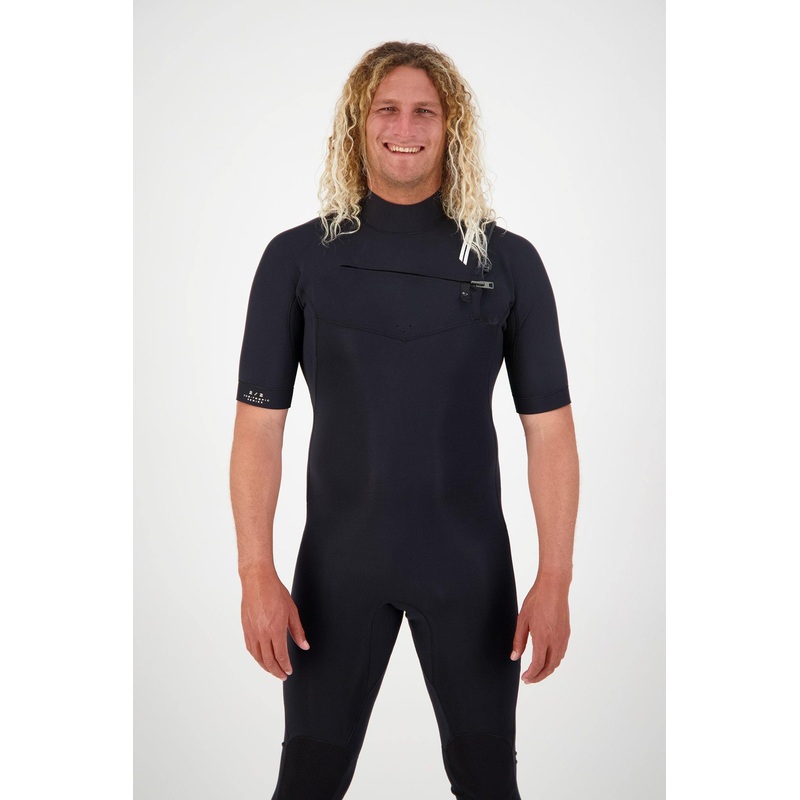 Performance Mens 2/2 Short Sleeve Chest Zip Steamer