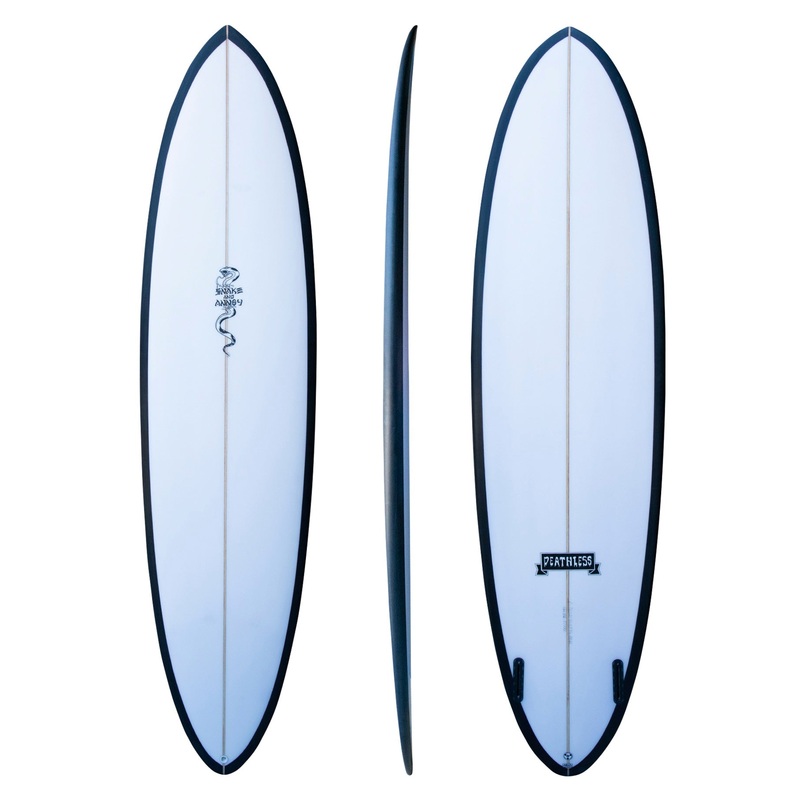 DEATHLESS 'SNAKE & ANNOY' TWIN FIN SURFBOARD