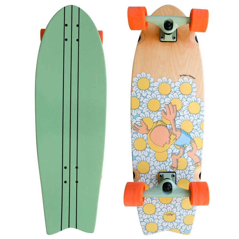SWALLOW- BROSS FLOWER CRUISER SKATEBOARD 32"