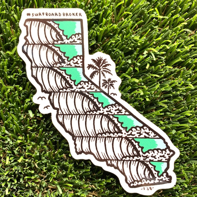 California Wave Sticker (3Pack)