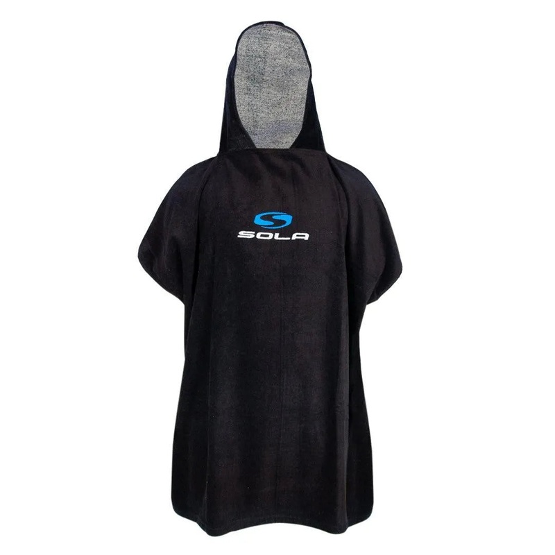 Adult Towel Changing Robe Black