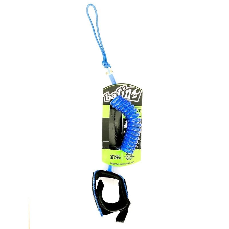 Deluxe Coil 1.2M Bodyboard Wrist Leash Strap Blue