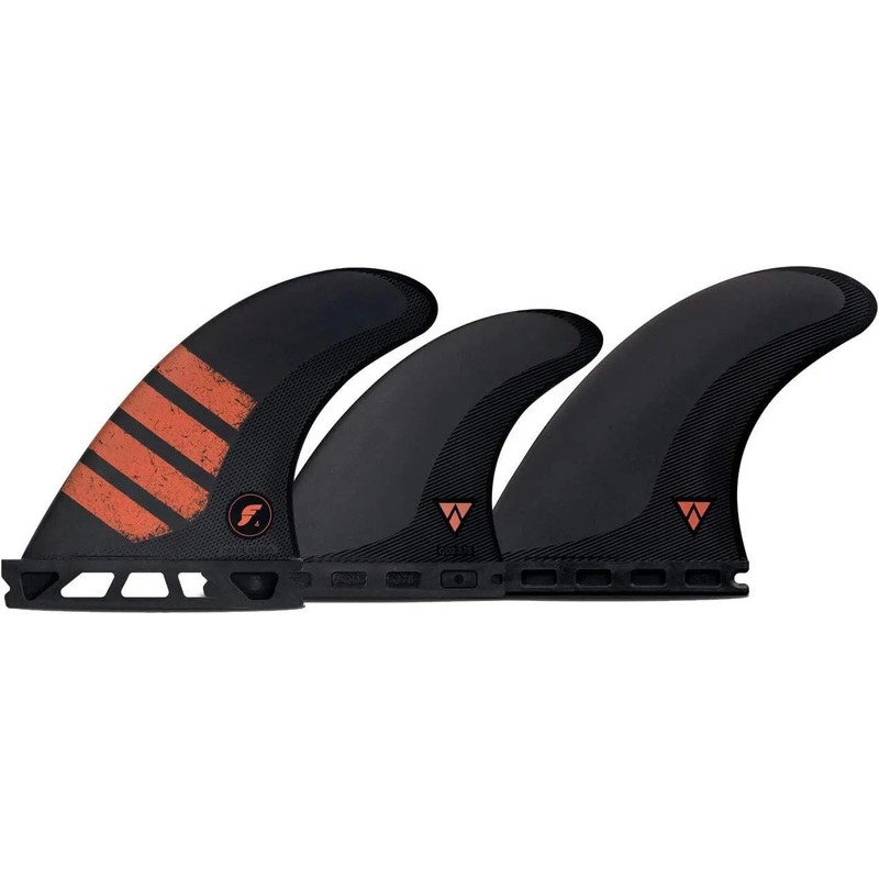 Futures F4 5-Fin Alpha Surfboard Fin Set Size Small Red