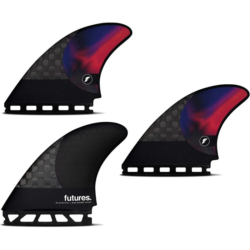 Futures Machado Pivot Blackstix Complete Thruster Set