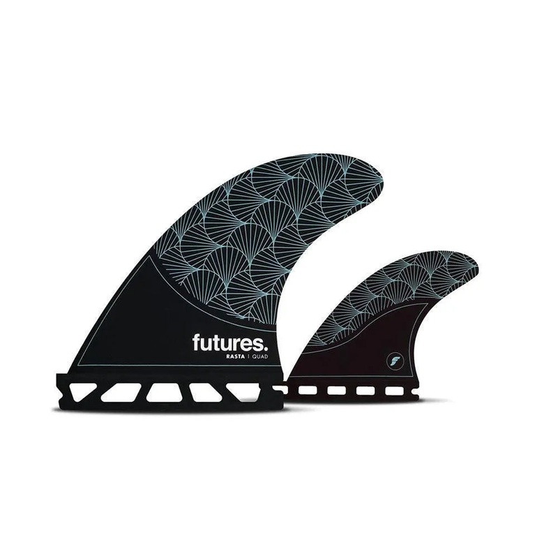 Futures Rasta Quad Set Honeycomb Surfboard Fins