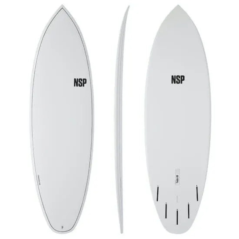 NSP 64 Elements Tinder D8 White Surfboard