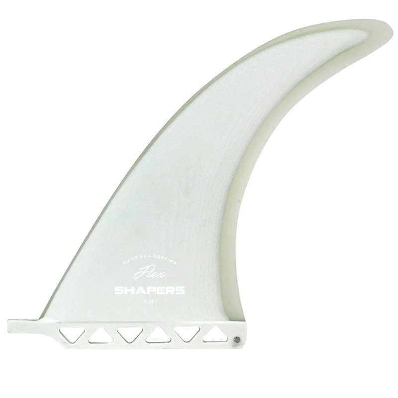 Shapers Fins 9.25" Flex Series Longboard Fin - White Clear