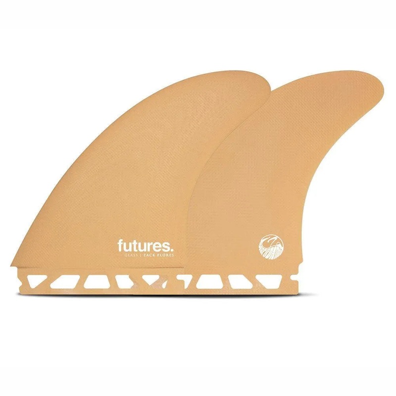 Futures Zack Flores Twin Fin Orange Surfboard Fins