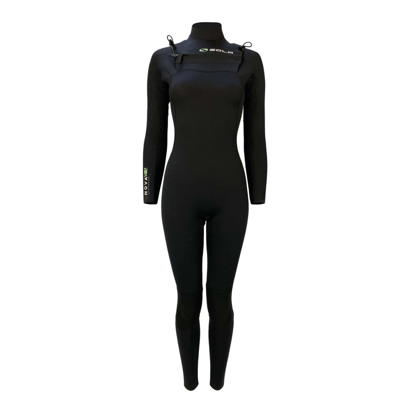 Sola Nova Womens 5/4mm Chest Zip Wetsuit Black