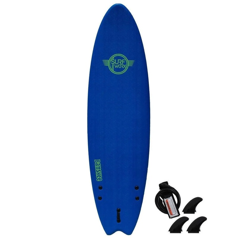 Surfworx Banshee Hybrid Soft Surfboard 7ft 0 - Navy