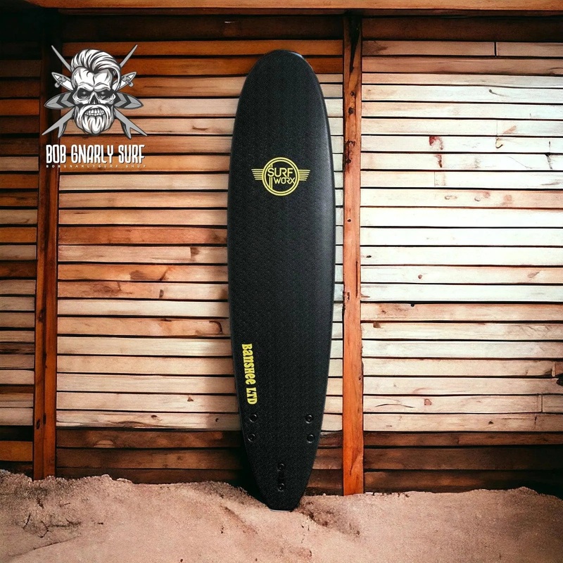 Surfworx Banshee Mini Mal Soft Surfboard Limited Edition 7ft 0 - Black