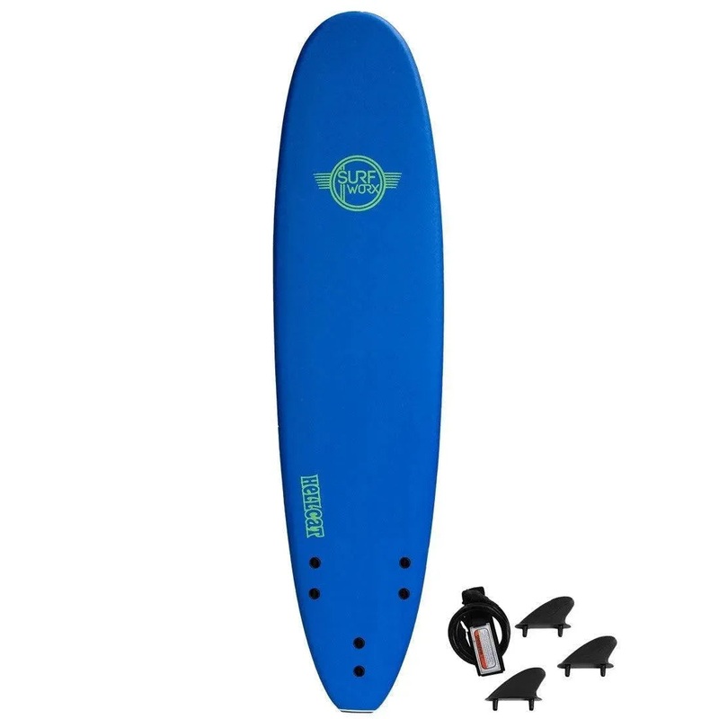 Surfworx Hellcat Mini Mal Soft Surfboard 7ft 6 - Navy