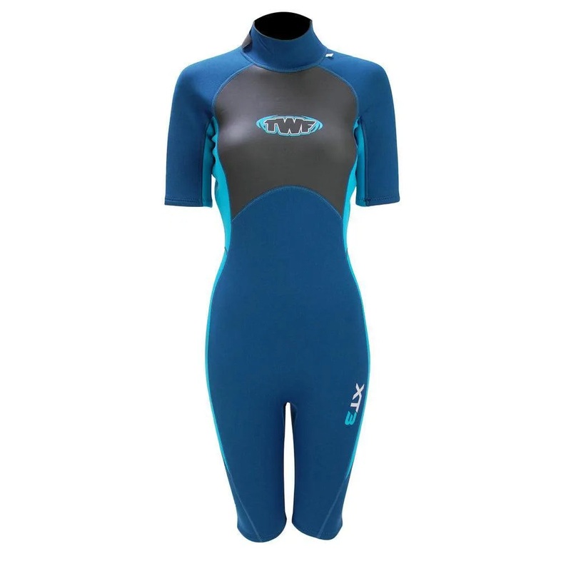TWF XT3 Ladies 3mm Shortie Wetsuit Blue