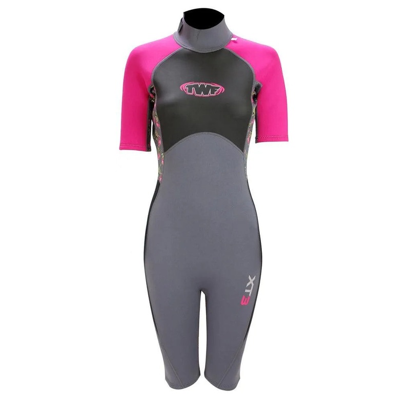 TWF XT3 Ladies 3mm Shortie Wetsuit Pink