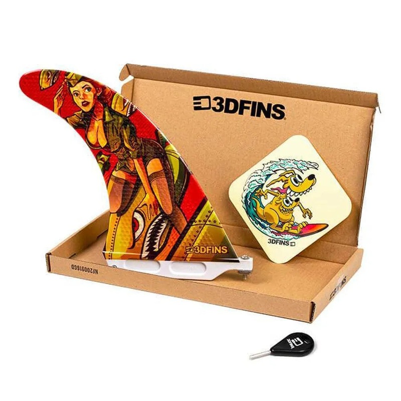 3D Fins - 7" Single Surfboard Fin - Bombshell