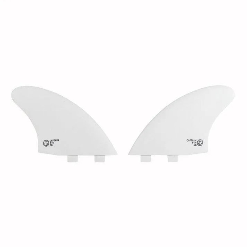 Captain Fin Co CF Twin Keel - White (FCS)