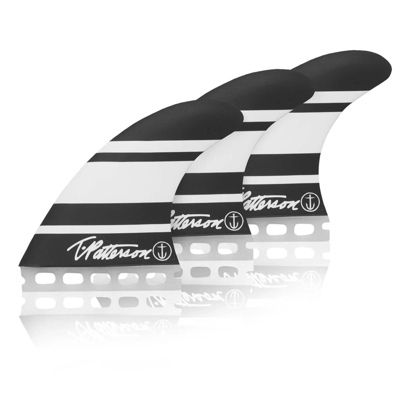 Captain Fin Co Timmy Patterson Medium Thruster Set Single Tab (Futures Compatible)