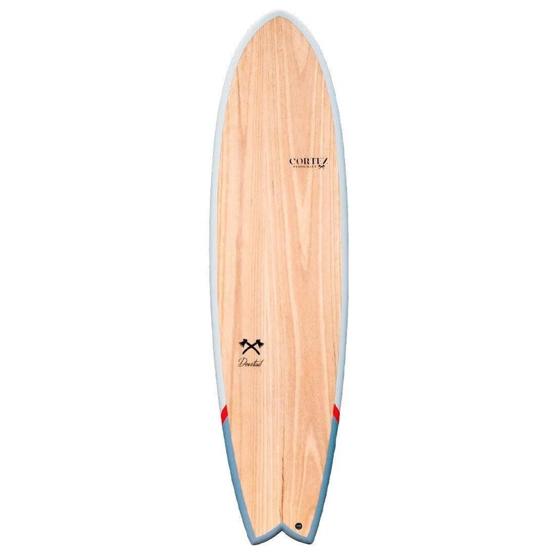 Cortez Woodcraft Fish Surfboard 7ft 2 Dovetail