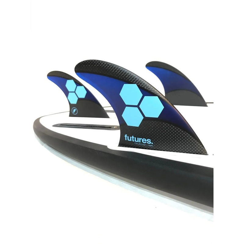 Futures AM1 Techflex Medium Thruster Set Blue/Cyan