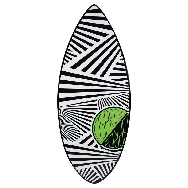 Osprey 41" Wooden Skimboard Pin Tail Board Zig Zag