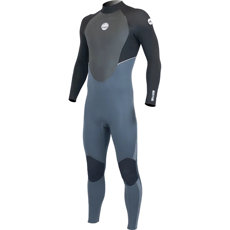 Alder Stealth Men's 5/4/3mm Back Zip Black Wetsuit