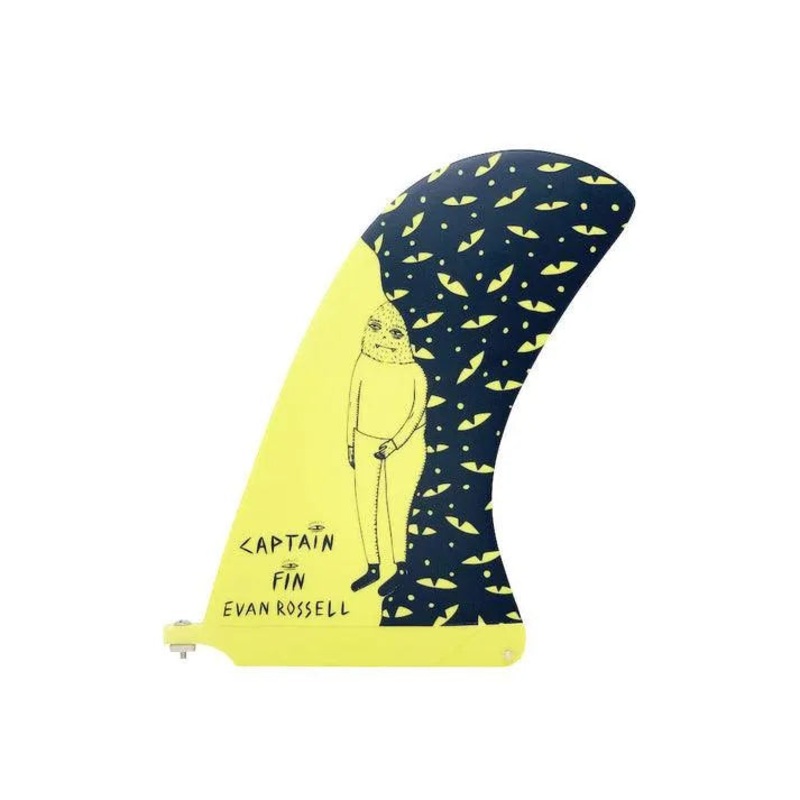 Captain Fin Co Evan Rossell Hairy Fools 10" Yellow Single Fin