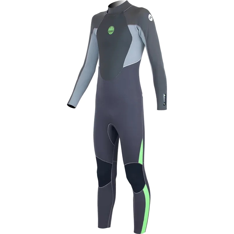 Alder Kids Stealth Junior 5/4/3mm Back Zip Metal Wetsuit