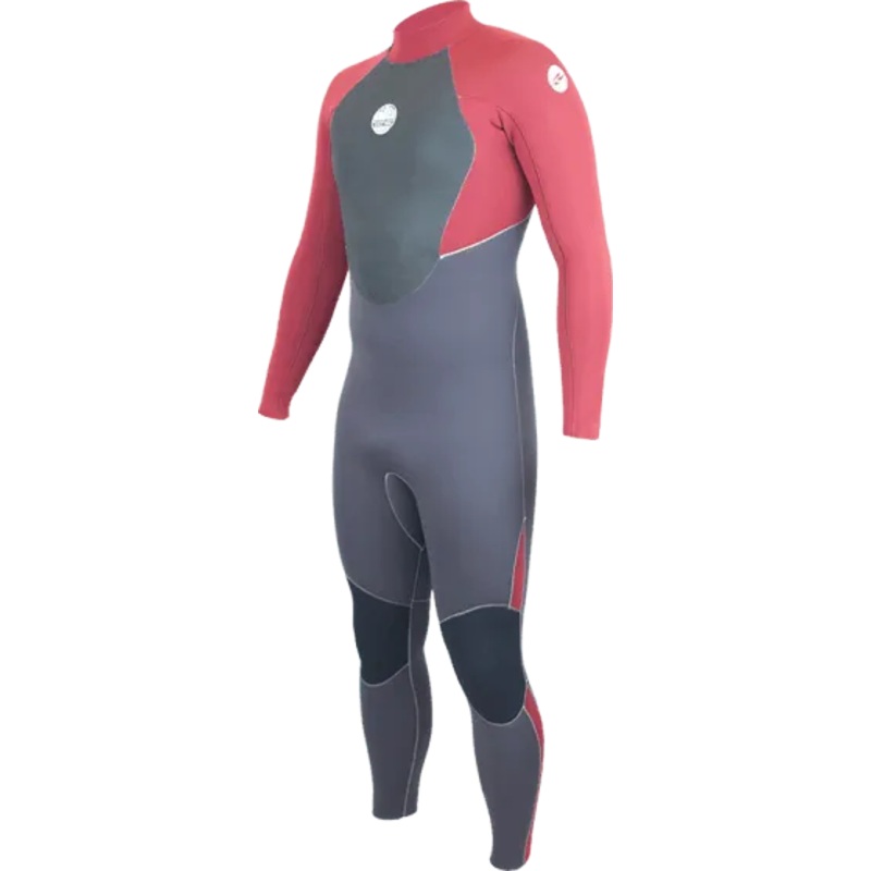 Alder Stealth Men's 5/4/3mm Back Zip Red Wetsuit