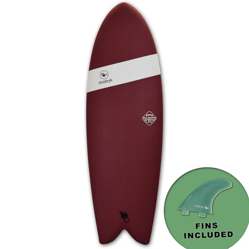 Mobyk 5'8 Old School Softtop Surfboard Stout