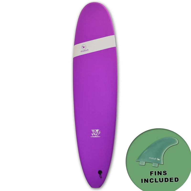 Mobyk 7'6 Classic Long Softboard - Violet Jade