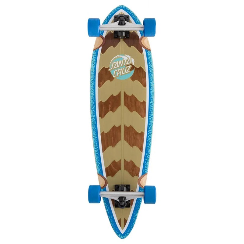 Santa Cruz Stipple Wave Dot Pintail Complete Cruiser Skateboard