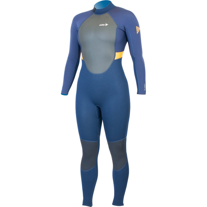 Alder Impact Women's 3/2mm Back Zip Orange Full Length Wetsuit