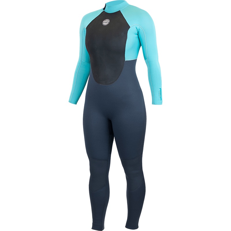 Alder Stealth Women's 3/2mm Back Zip Pistachio Blue Wetsuit