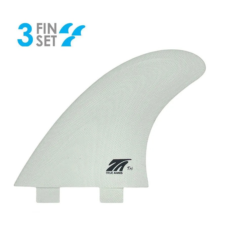 True Ames Thruster - FCS Compatible (Solid Fiberglass) White