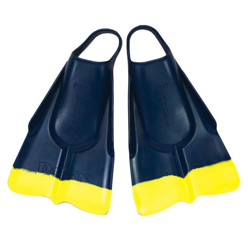 DaFin Classic Navy Yellow Bodyboard Fins